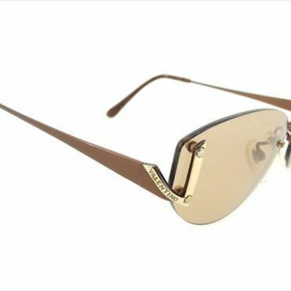 Valentino sunglasses Brown Woman unisex Authentic Used T8548 main image 4